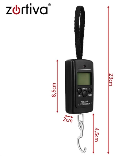 Svarstyklės bagażowa LED - 40kg Zortiva