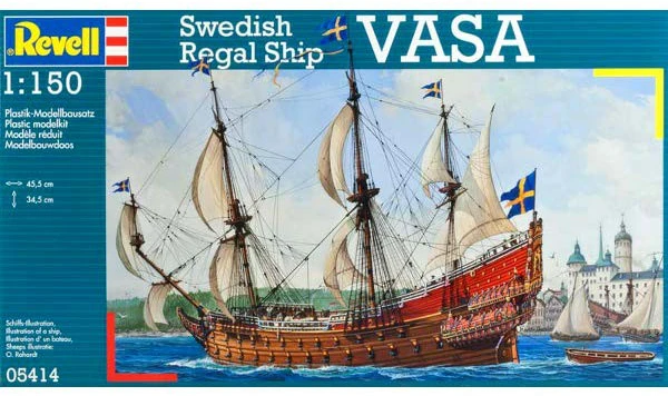 Revell Vasa – Švedijos karališkasis karo burlaivis 1:150, surenkamas