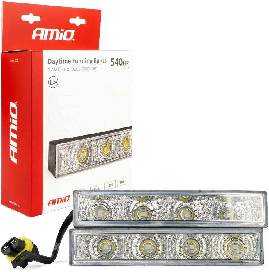 LED dienos šviesos žibintai AMIO 540 PRO