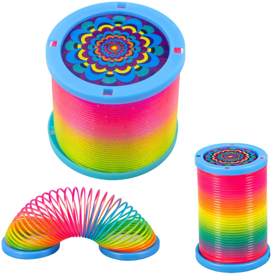 Lean Toys LED šviesos spyruoklė daugiaspalvė