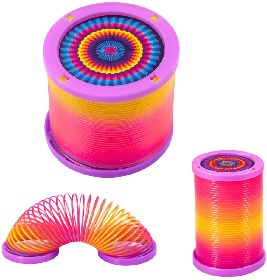 Lean Toys LED šviesos spyruoklė daugiaspalvė
