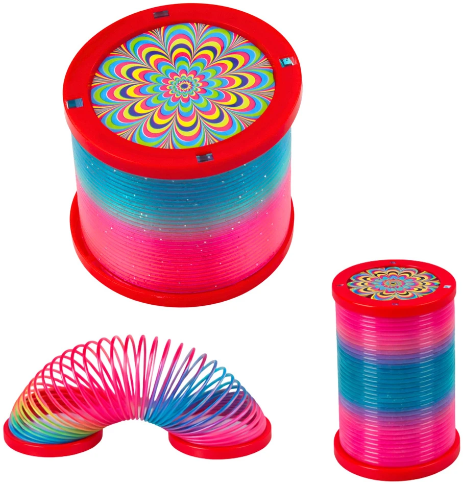 Lean Toys LED šviesos spyruoklė daugiaspalvė