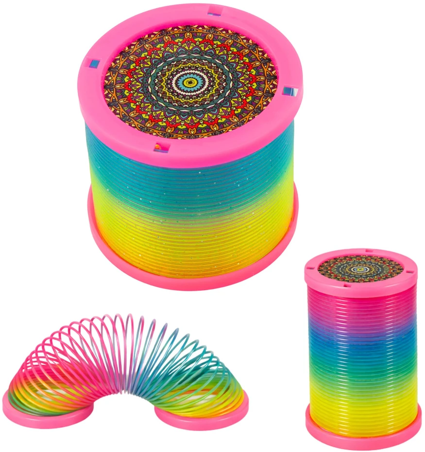 Lean Toys LED šviesos spyruoklė daugiaspalvė
