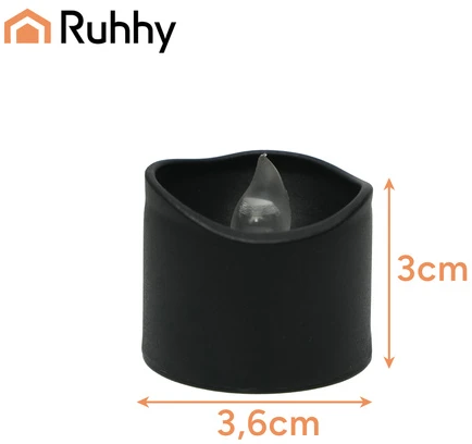 LED žvakės 12 vnt. 3,6 cm Ruhhy 26128