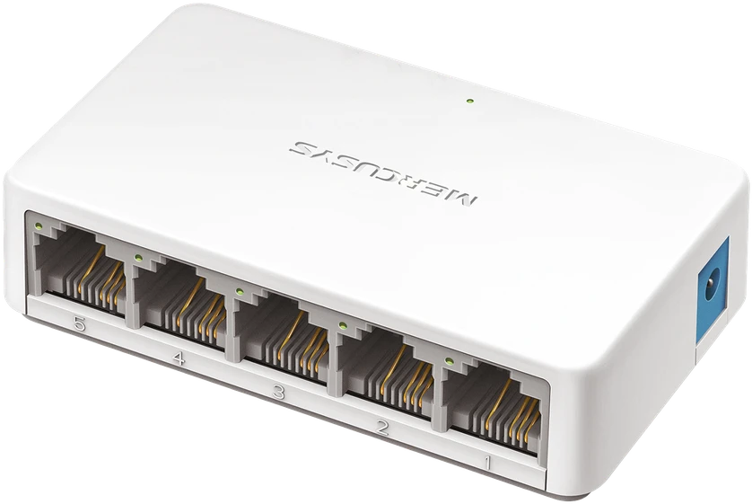 Šakotuvas „Mercusys“ | Komutatorius | MS105 | Nevaldomas | Stalinis | 10/100 Mbps (RJ-45) jungčių kiekis: 5 | Maitinimo šaltinio tipas: Išorinis