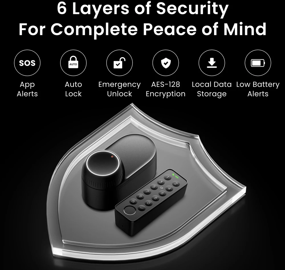 SwitchBot Lock Ultra išmanioji spyna, juoda