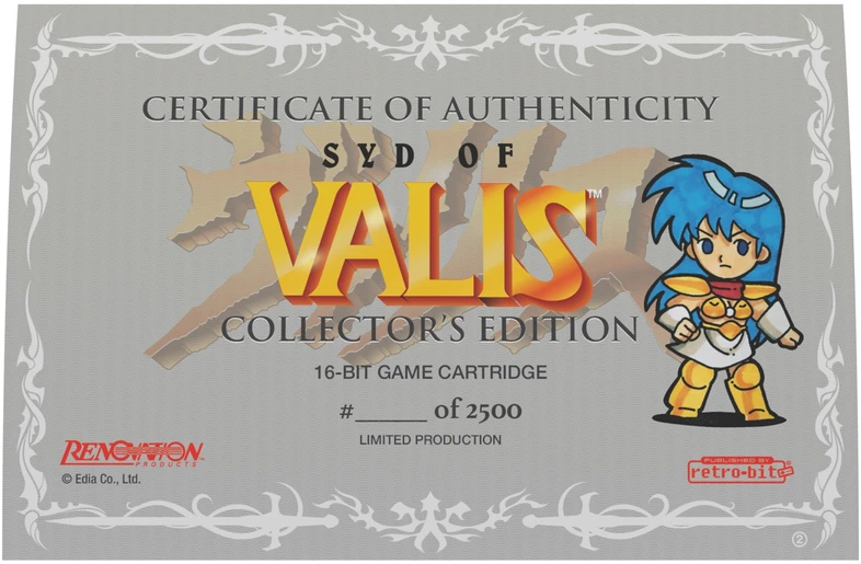 Syd of Valis (kolekcionavimo leidimas) – Sega Mega Drive