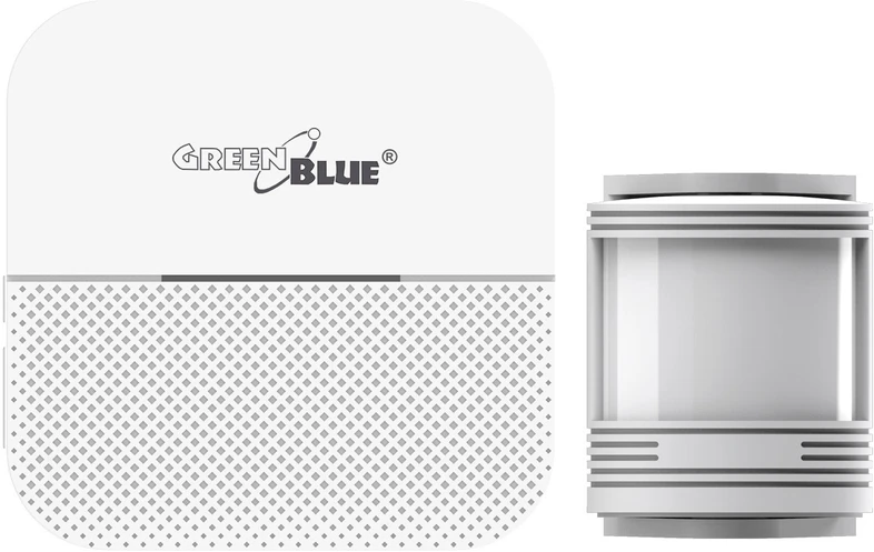 GreenBlue MACLEAN GB212 GrennBlue GB212 Bevielio įėjimo sirena, judesio jutiklis 52 baltos melodijos 230V