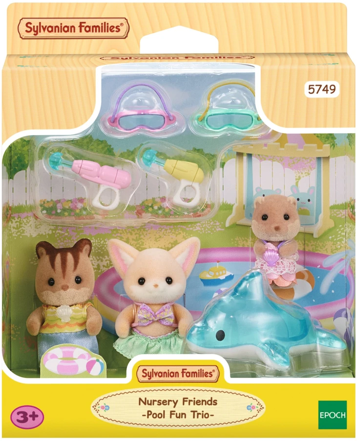 SYLVANIAN FAMILIES Rinkinys „Linksmybės baseine“