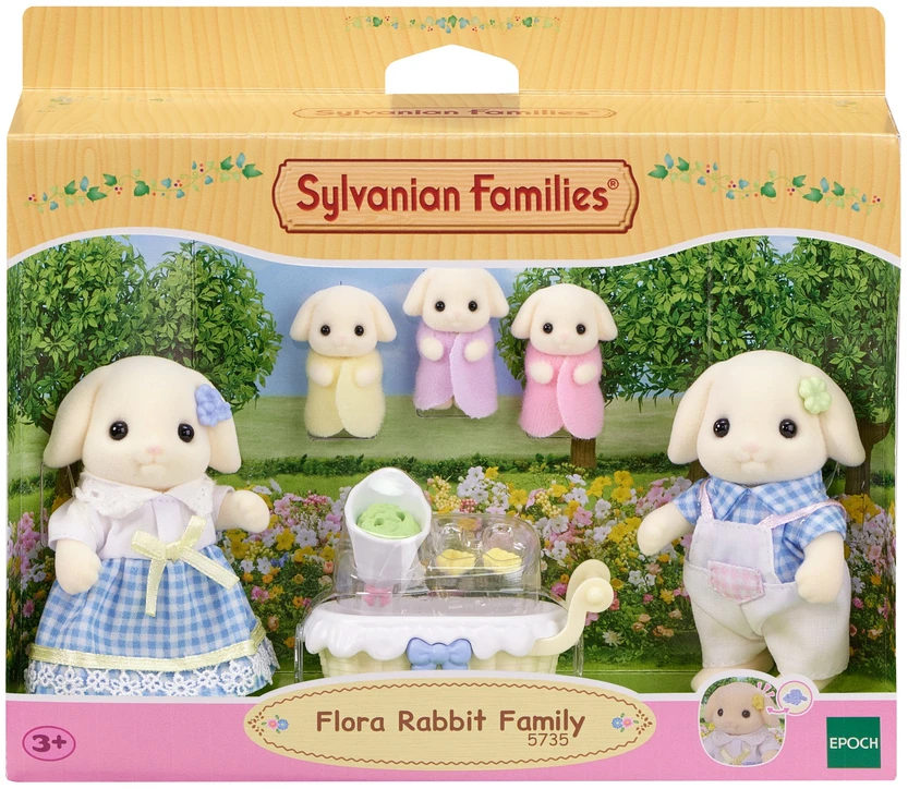 SYLVANIAN FAMILIES Gėlių triušiukų šeimynėlė