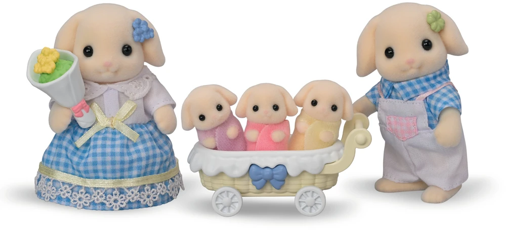 SYLVANIAN FAMILIES Gėlių triušiukų šeimynėlė
