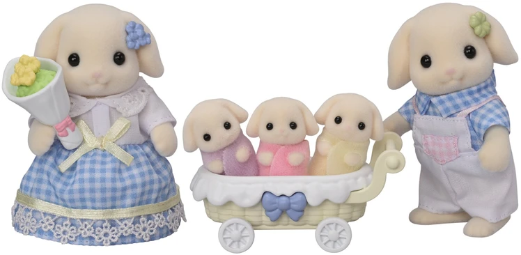 SYLVANIAN FAMILIES Gėlių triušiukų šeimynėlė