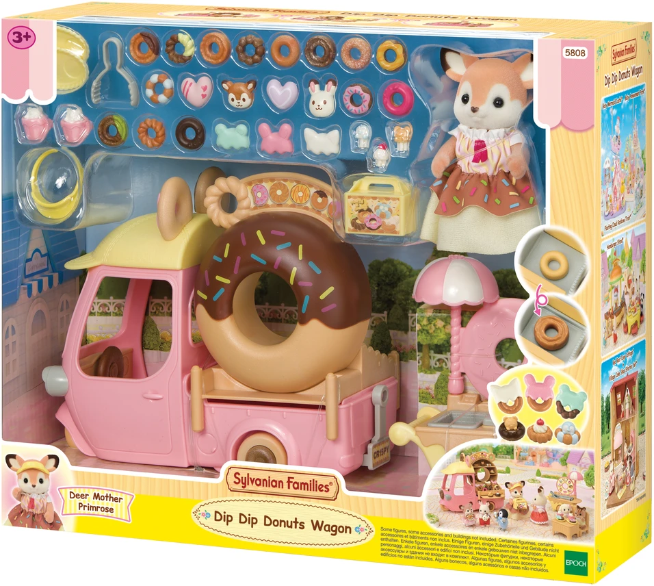 „Sylvanian Families“ – spurgų vežimėlis su padažu ir padažu – (5808)