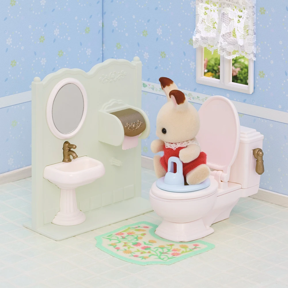 SYLVANIAN FAMILIES Rinkinys „Tualetas“