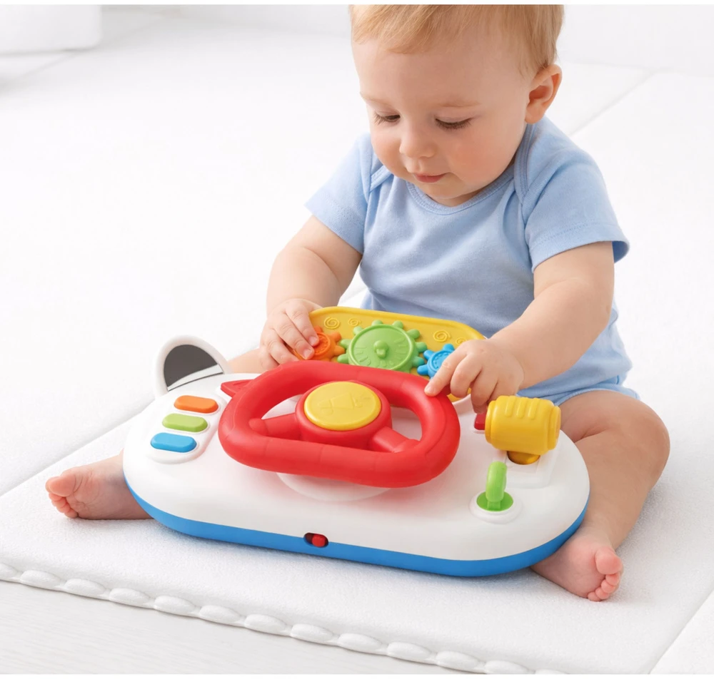 Lean Toys Interaktyvus vairas su garsais ir šviesomis