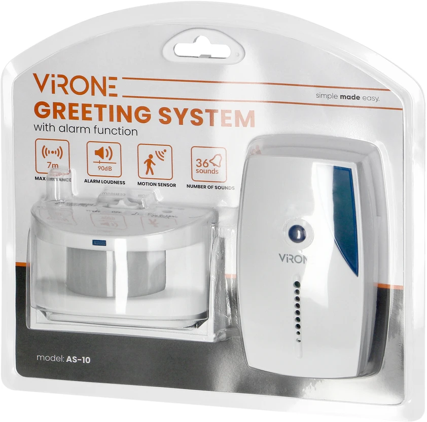 Virone System Pasitikimo sistema su belaidžiais garsiniais ir šviesos signalais