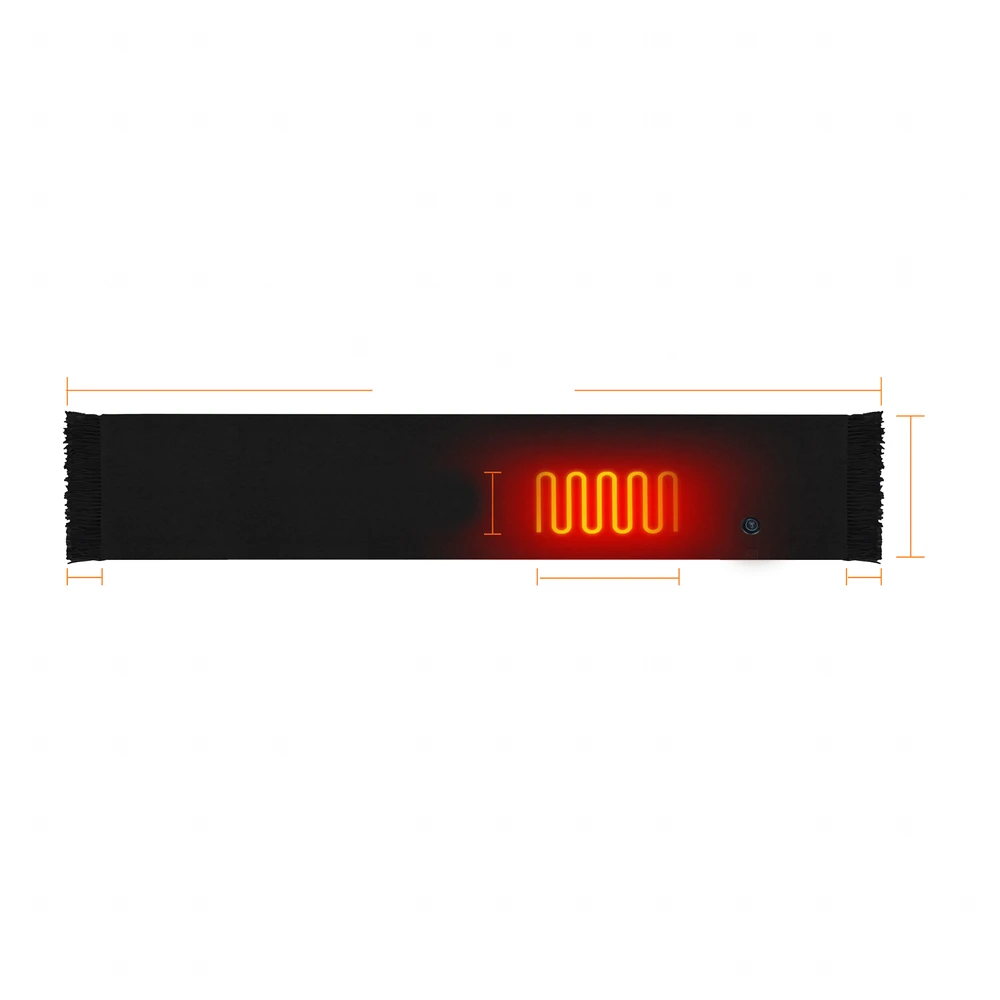 Szalik Šalikas Šildomas šalikas Šildomas šildytuvas Žieminis šalikas USB šildytuvas Įkroviklis