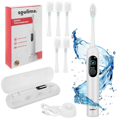 Soulima 26850 baltas sonic dantų šepetėlis