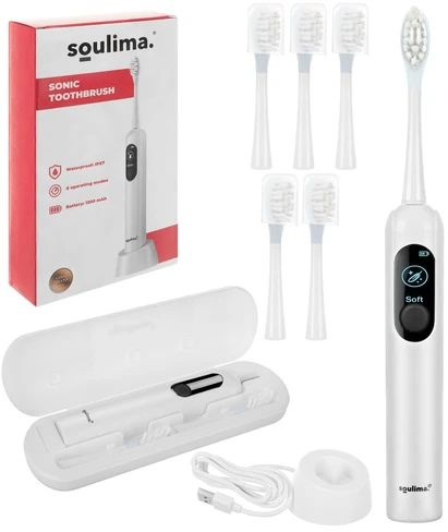 Soulima 26850 baltas sonic dantų šepetėlis