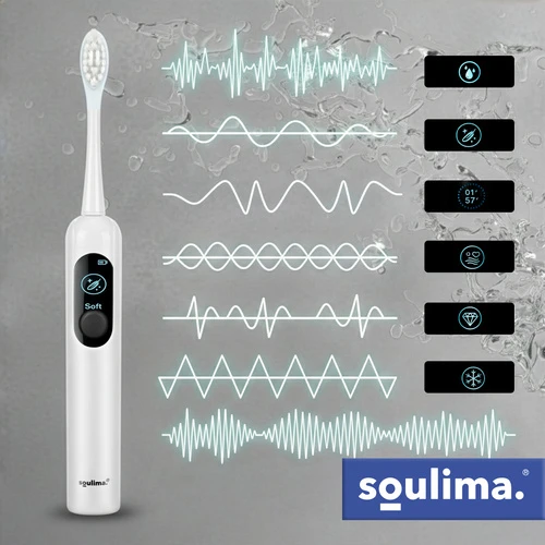 Soulima 26850 baltas sonic dantų šepetėlis