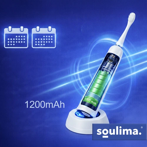 Soulima 26850 baltas sonic dantų šepetėlis
