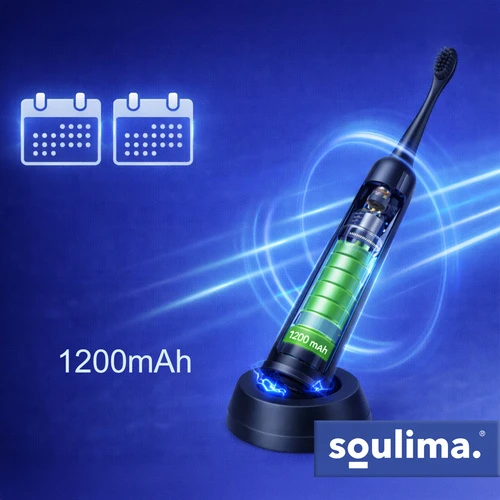 Soulima 26851 juodas sonic dantų šepetėlis