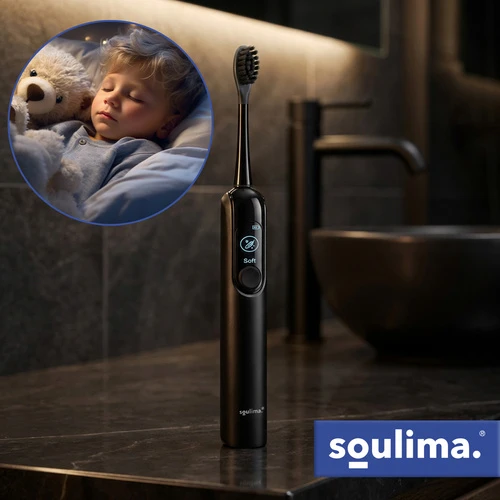 Soulima 26851 juodas sonic dantų šepetėlis