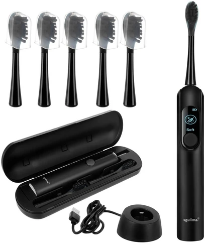 Soulima 26851 juodas sonic dantų šepetėlis