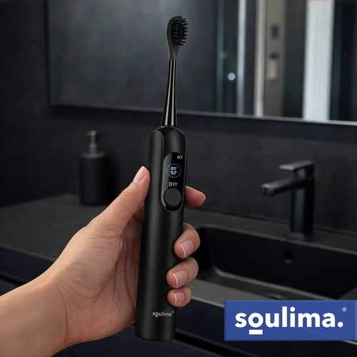 Soulima 26851 juodas sonic dantų šepetėlis