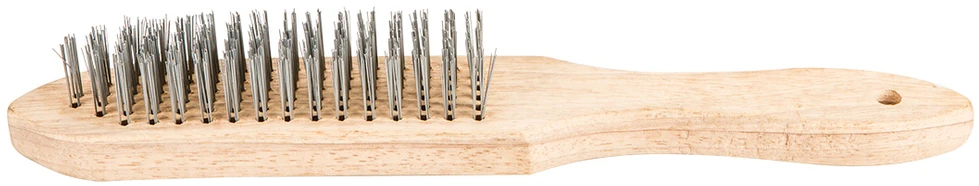 Top Tools Plieninis šepetys 6-ių eilių su medine rankena