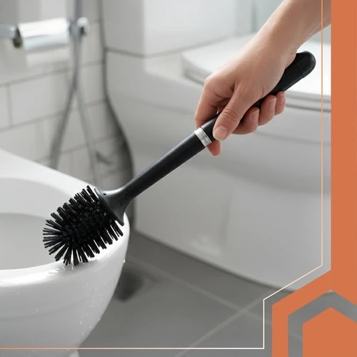 Silicone bathroom brush juodas Ruhhy 25882