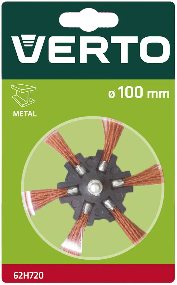 Disko formos šepetėlis VERTO 62H720 100 mm, metalui ir medienai