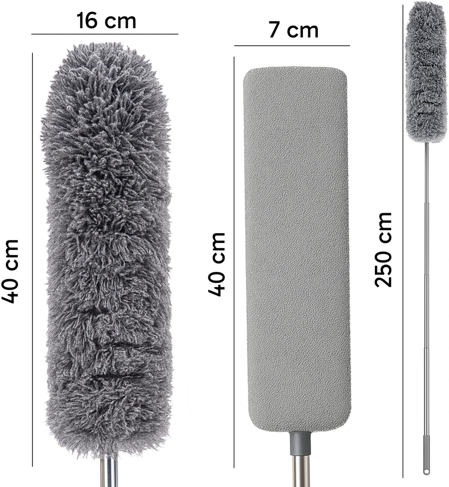 Kaitlentė Szczotka Teleskopinis dulkių šepetys voratinkliams valyti 4 viename 280 cm -or1171