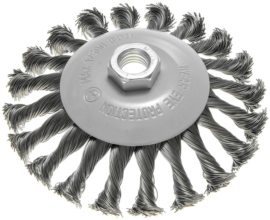 Szczotka Vielinis diskinis šepetys 125 mm, susukta viela, plienas M14