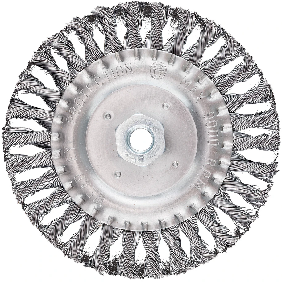 Szczotka Vielinis diskinis šepetys 150 mm, susukta viela, plienas, M14