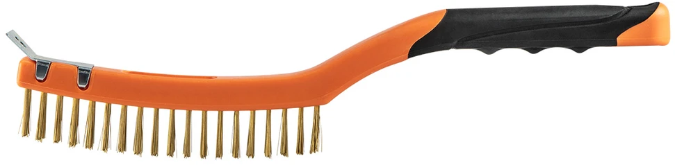 Szczotka Vielinis šepetėlis NEO 345 mm, žalvario viela, 3x19 eilučių, su grandikliu