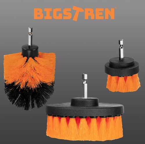 Bigstren Valymo šepetys - Drill - šepečiai suktukui 4 vnt.