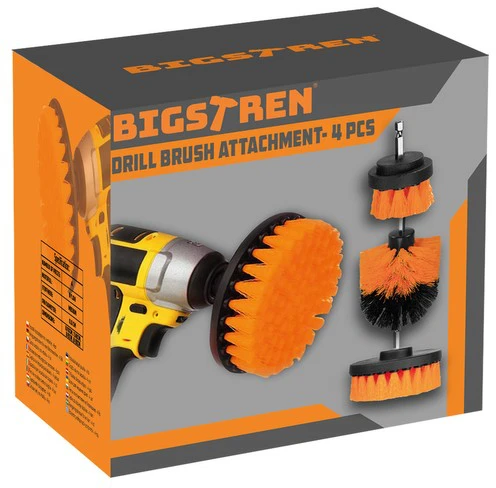 Bigstren Valymo šepetys - Drill - šepečiai suktukui 4 vnt.