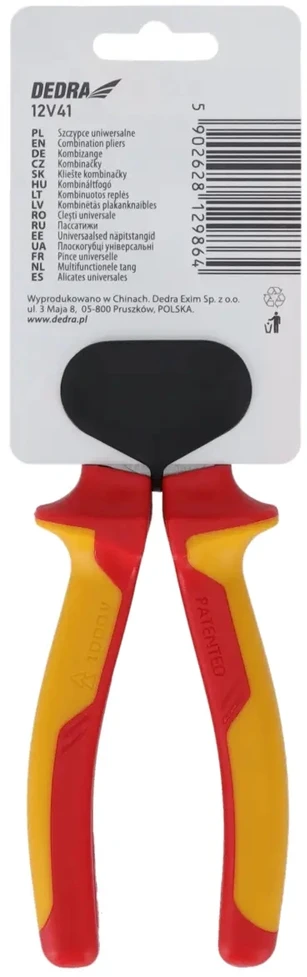 Dedra Szczypce 180 mm VDE kombinuotos replės