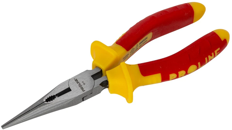 Szczypce „Electrotech“ pusapvalės replės CV formos, 160 mm, 1000 V, „Proline“