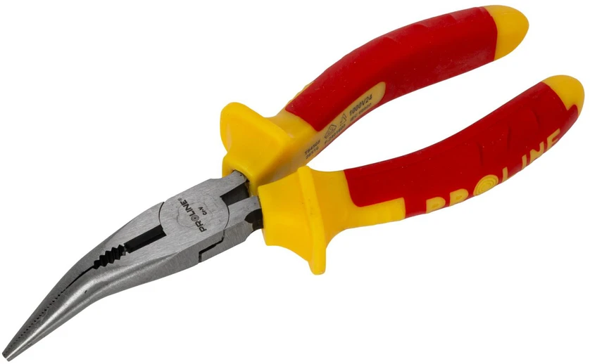 Szczypce „Electrotech“ replės, pusapvalės, lenktos, cv, 160 mm, 1000 V, proline