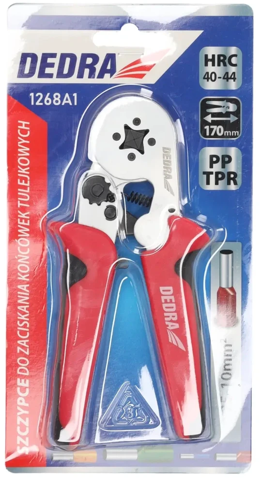 Dedra Szczypce Kabelių antgalių užspaudimo replės 0,25–10 mm²