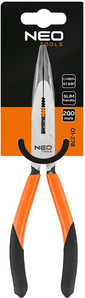 Szczypce Replės ilgomis lenktomis nosimis 200 mm