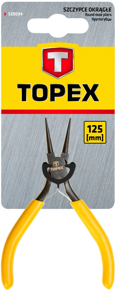 Szczypce Tikslios replės apvaliais galais 125 mm