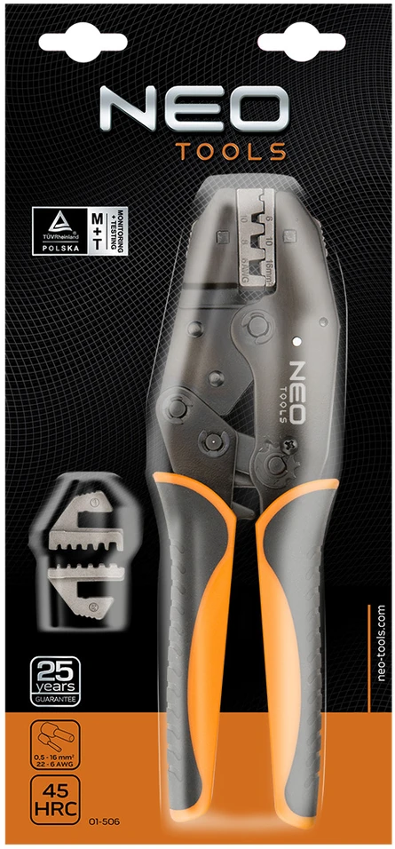 NEO užspaudimo mašina 0,5-16 mm antgaliams (01-506)