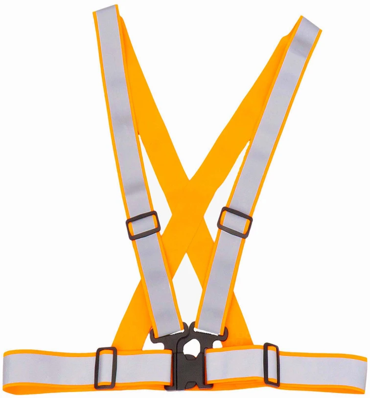 Atšvaitinė liemenė su diržais – oranžinė AMiO-03939