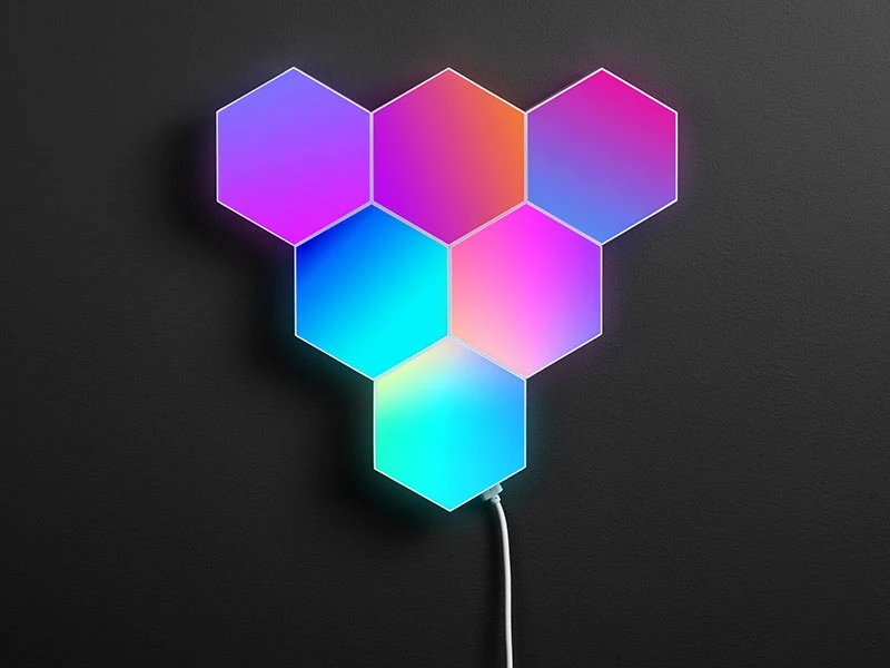 Tracer šešiakampės RGB Ambience lempos – Smart Hexagon