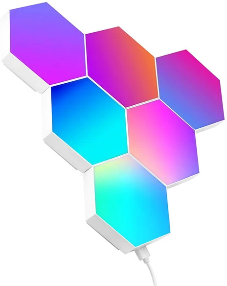 Tracer šešiakampės RGB Ambience lempos – Smart Hexagon