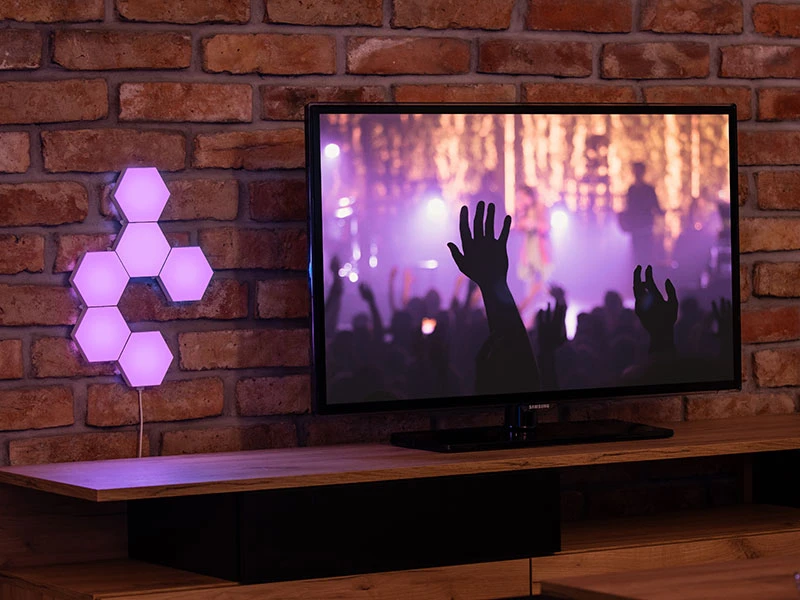 Tracer šešiakampės RGB Ambience lempos – Smart Hexagon