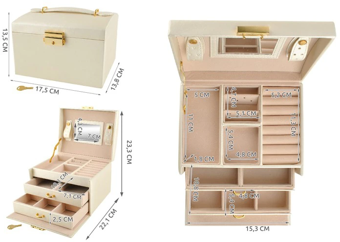 Beautylushh PAPUOŠALŲ DĖŽUTĖ „CREAMY ROYAL"
